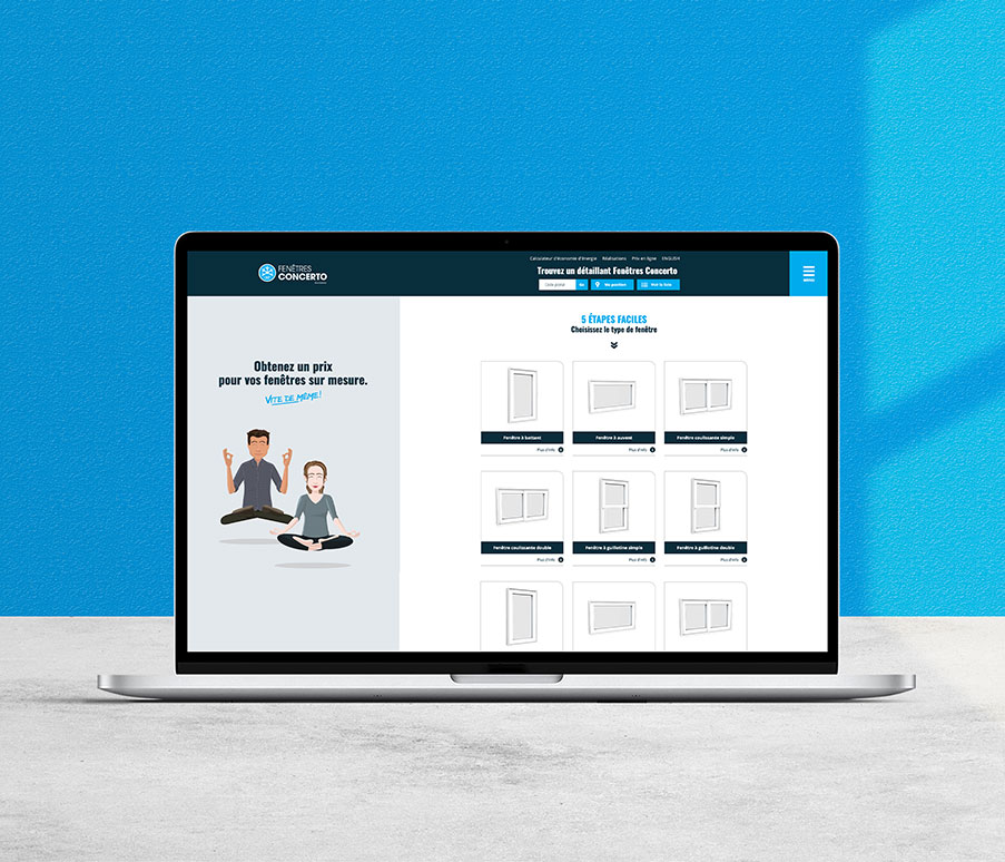 Application configurateur de fenêtres